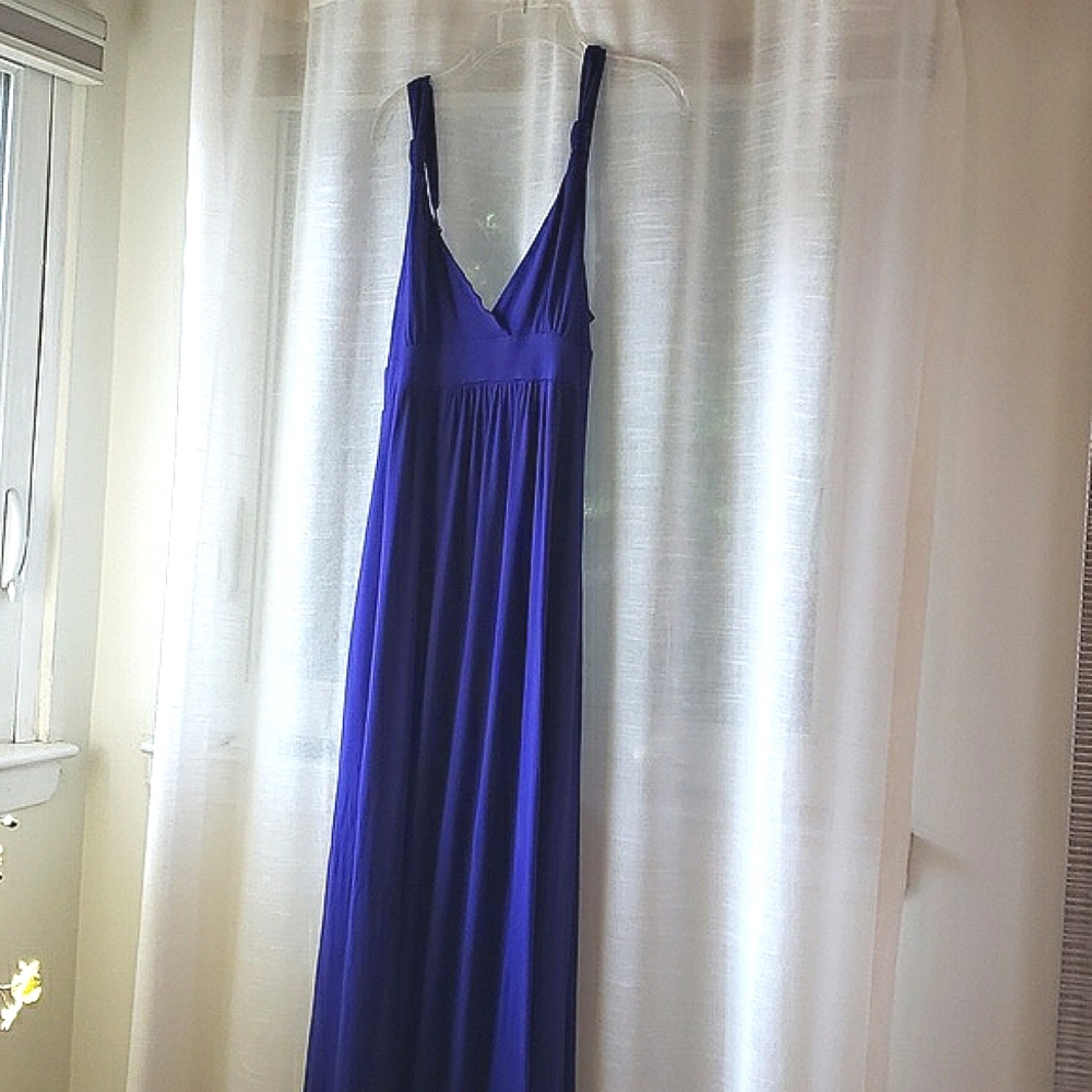 Bcbgmaxazria purple maxi dress